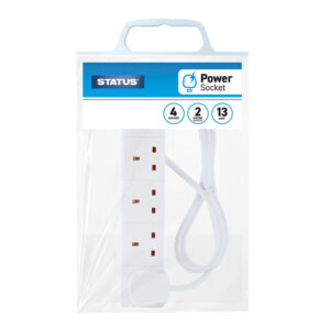 Status Extension Lead 4 Way 2 Metre Cable