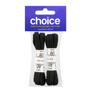 Choice Black Shoe Laces x 6
