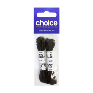 Choice Brown Shoe Laces x 6