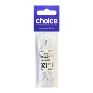 Choice White Sports Laces x 6