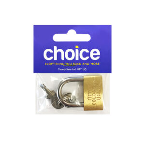 Choice Brass Padlock 30mm x 6