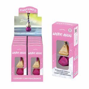 Carfume Winter Angel Hanging Diffuser Air Freshener in display of 10