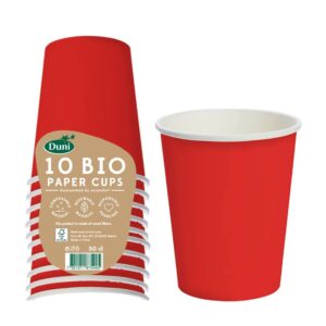 Duni Bio Paper Cup 24cl 10 pack in display of 20