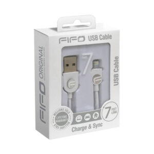 FIFO iPhone Lightning to USB Plug White 7ft
