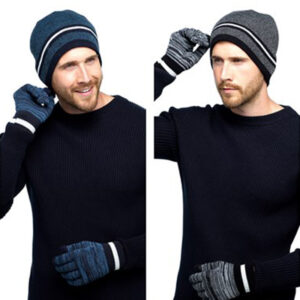 Men's Hat & Touchscreen Glove Set - Assorted