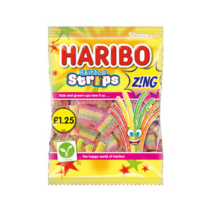 Haribo Rainbow Strips Zing PM £1.25 130g x 12