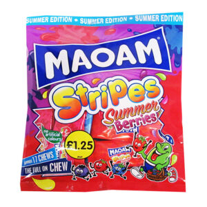 Haribo Maoam Stripes Summer Berries PM £1.25 140g x 14