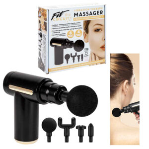 Compact Massage Gun and Bag with Attachments