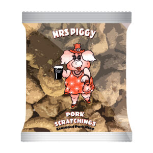 Mrs Piggy Pork Scratchings 30g - 0% vat Carded x 12