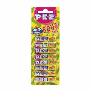 Pez Refills Sour Mix 6 Pack 51g in display of 18