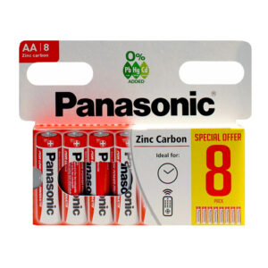 Panasonic Zinc AA Batteries 8 Pack x 20