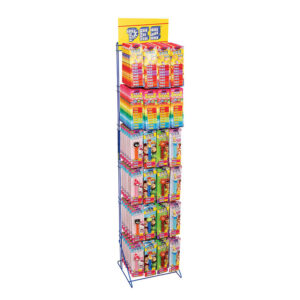 Pez Counter Display Small Rotating - 24 Hooks