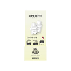 Smarter Mini Pods Lemon & Lime 20mg 2 Pack x 5
