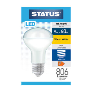 Status R63 Reflector LED 9w ES x 10