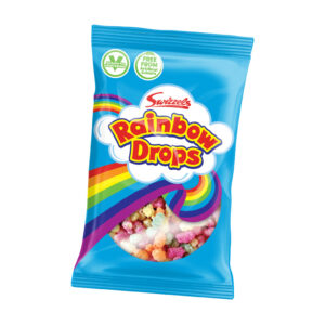 Swizzels Rainbow Drops Large Bags 32g in display of 24