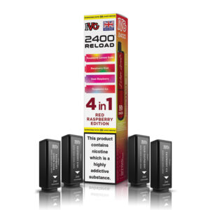 IVG 2400 Reload Pods Red Raspberry Edition - 4 Pack