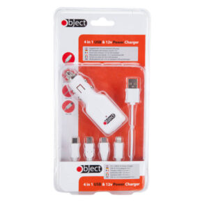 Object 4 in 1 USB & 12v Car Charger