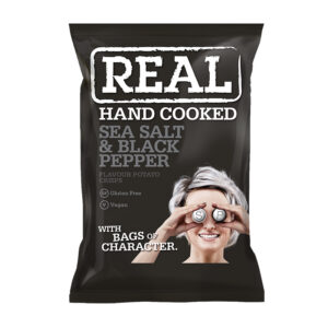 REAL Sea Salt & Black Pepper Crisps 35g x 24