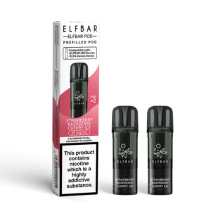Elfbar 600 Prefilled Pods Strawberry Raspberry Cherry Ice - 2 Pack