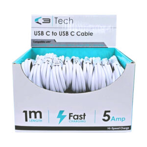 Vibe C3 USB-C to USB-C Cable 1 Metre in display of 20
