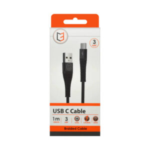 Vibe C3 Braided USB Type C Cable 1 Metre