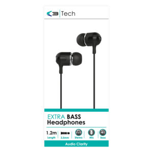 Vibe C3 X-Bass Wired Earphones Black