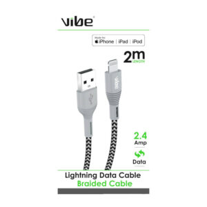 Vibe MFI Braided Lightning to USB C Cable 1.2 Metres