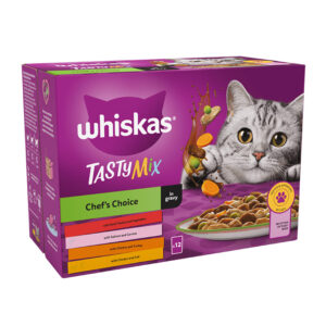 Whiskas Tasty Mix Chef's Choice in Gravy 85g 12 pack x 4