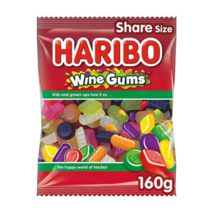 Haribo Plain Wine Gums 160g x 12