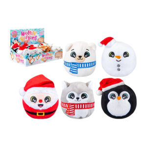 Christmas Wobblebottom Characters 9cm in display of 12