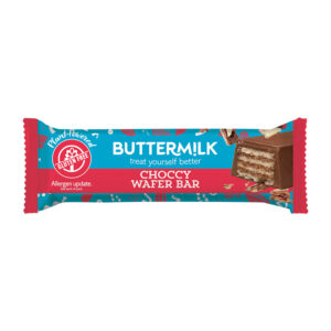 Buttermilk Plant Power Wafer Chocolate Bars 38g in display of 18