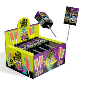 Candy Castle Duo Sour Pops Melon Berry 10g in display of 30