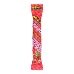 Millions Tubes Strawberry 55g in display of 12
