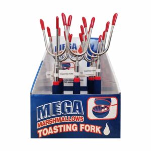 Mega Mallows Extendable Toasting Forks display of 15