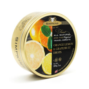 Simpkins Orange Lemon & Grapefruit Drop Tins x 6