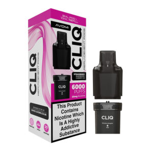 Avomi CLIQ Prefilled Pod + Refill Strawberry Raspberry Cherry Ice