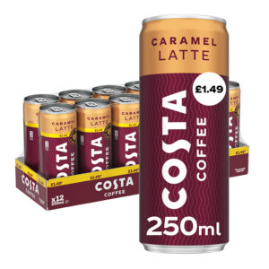 Costa Coffee Caramel Latte 250ml PM £1.49 0% vat x 12