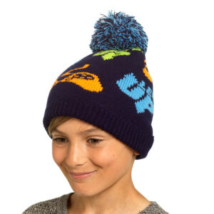 Boy's Gaming Print Bobble Hat 0% vat