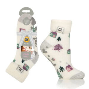 Heat Holders Ladies Lite Cosy Cabin Lounge Socks 4-8