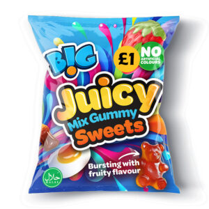 B!G Juicy Mix Gummy Sweets PM £1 150g x 10