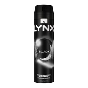 Lynx Body Spray Black 200ml x 6