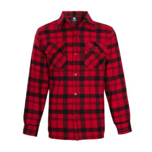 Men's Quilted Red Check Shirt 2XL