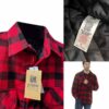 Men's Quilted Red Check Shirt Large - Image 2