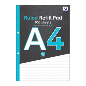 A4 Ruled Refill Pad - 100 Sheets x 12