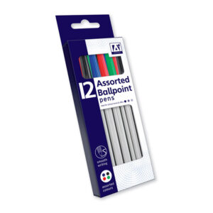 Ballpoint Pens Assorted 12 Pack