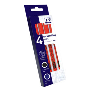 Handwriting Pens Blue & Black 4 Pack