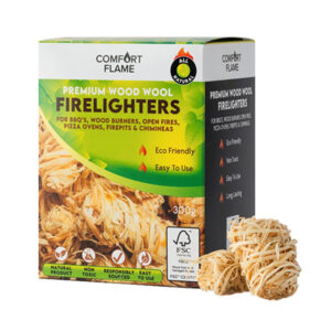 Comfort Flame Wood Wool Natural Firelighters 300g x 8.      5% Vat @ Retail