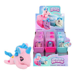 Unicorn Plush with Carry Case in display of 12