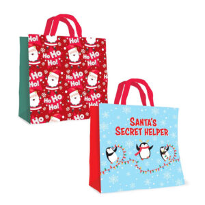 Christmas Reusable Assorted Large Shopper Bag x 12
