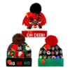 Adult's Christmas Hats with LED Lights Assorted Designs - Image 2
